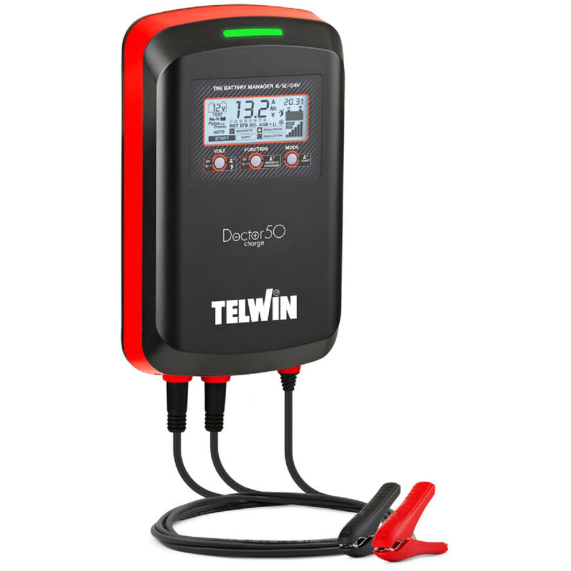 foto del prodotto telwin caricabatterie mantenitore tester doctor charge 50