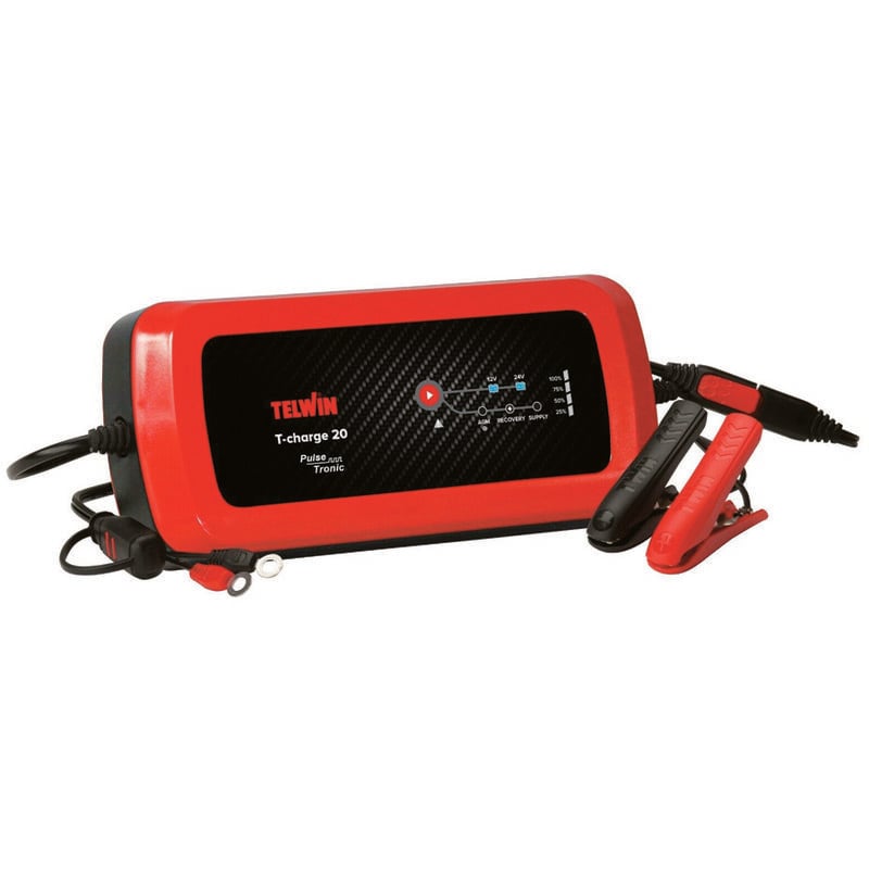 foto del prodotto telwin caricabatterie t charge 20 8a 12 24v