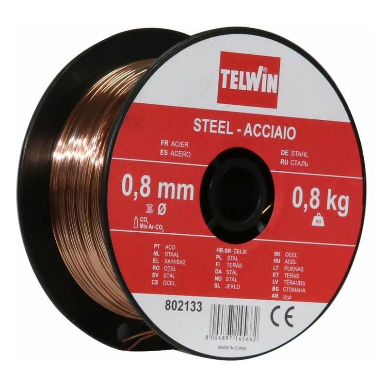 foto del prodotto telwin filo per saldatura rame 0,8 mm