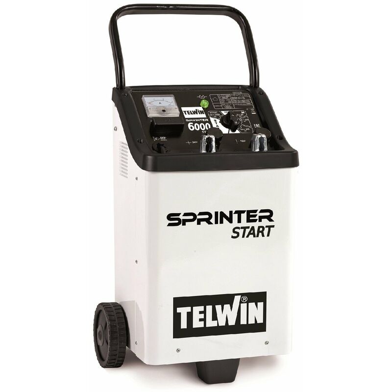 foto del prodotto telwin sprinter 6000 start caricabatterie e avviatore 12 24 v