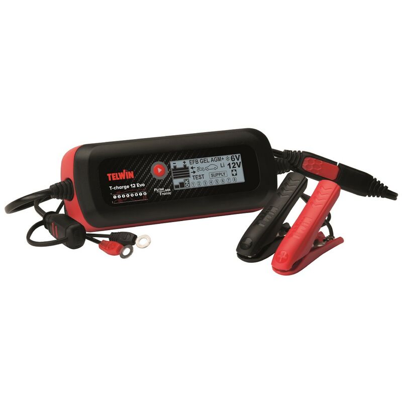 foto del prodotto telwin t charge 12 evo caricabatterie tester e mantenitore di carica