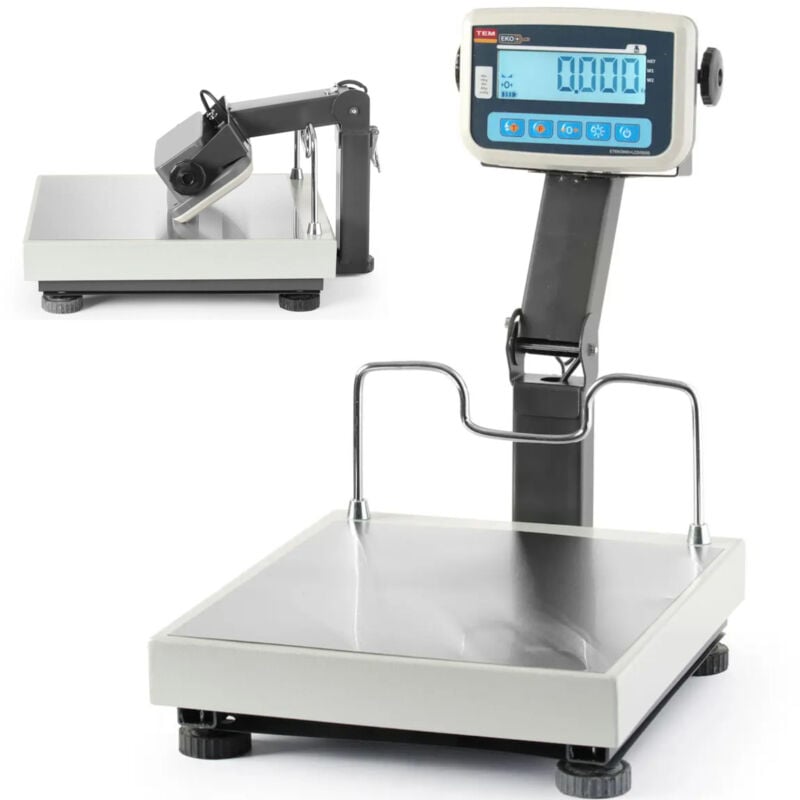 foto del prodotto tem bilancia a piattaforma con braccio pieghevole e legalizzazione m eko 60 kg 350x400 mm