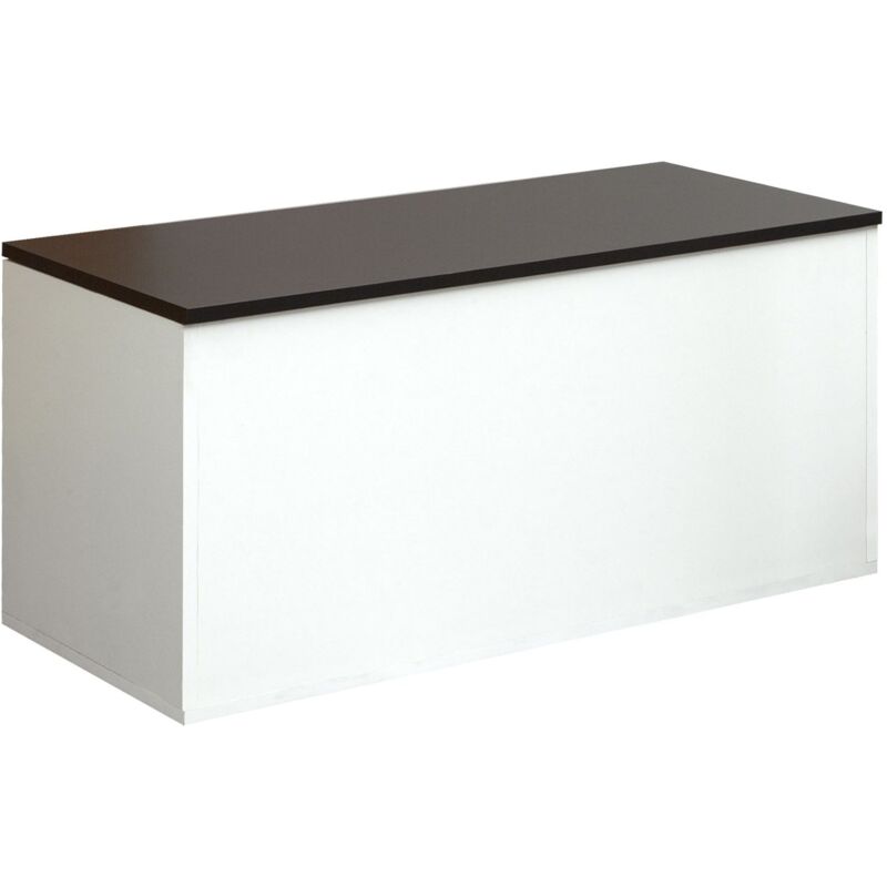 foto del prodotto temahome symbiosis knight panca contenitore, bianca e nera, 89x39,2x43,2 cm