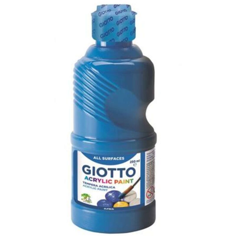 foto del prodotto tempera acrilica giotto 250 ml. cyan 15 x1