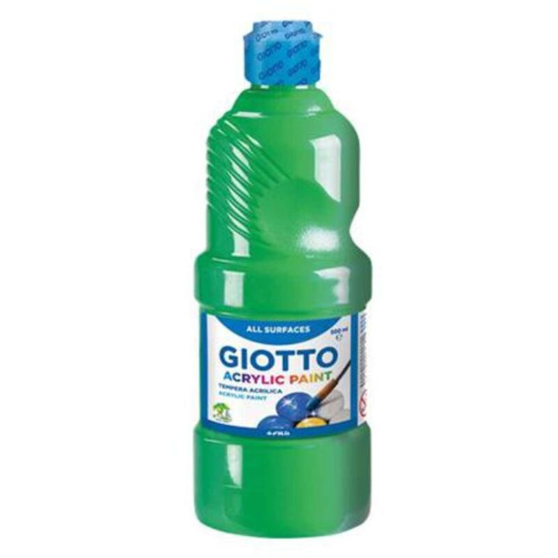 foto del prodotto tempera acrilica giotto 500 ml. verde 12 x1