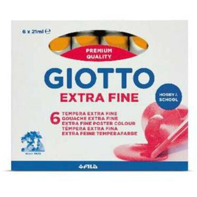 foto del prodotto tempera giotto tubo 7 giallo scuro 04 x6