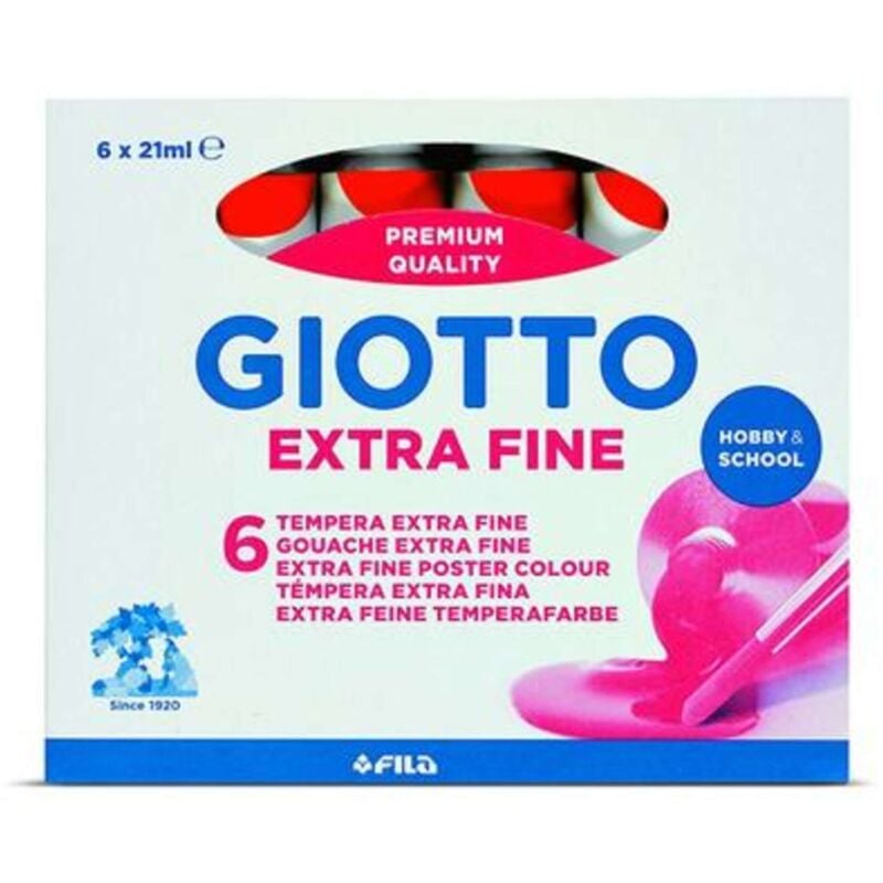 foto del prodotto tempera giotto tubo 7 rosso vermiglione 07 x6