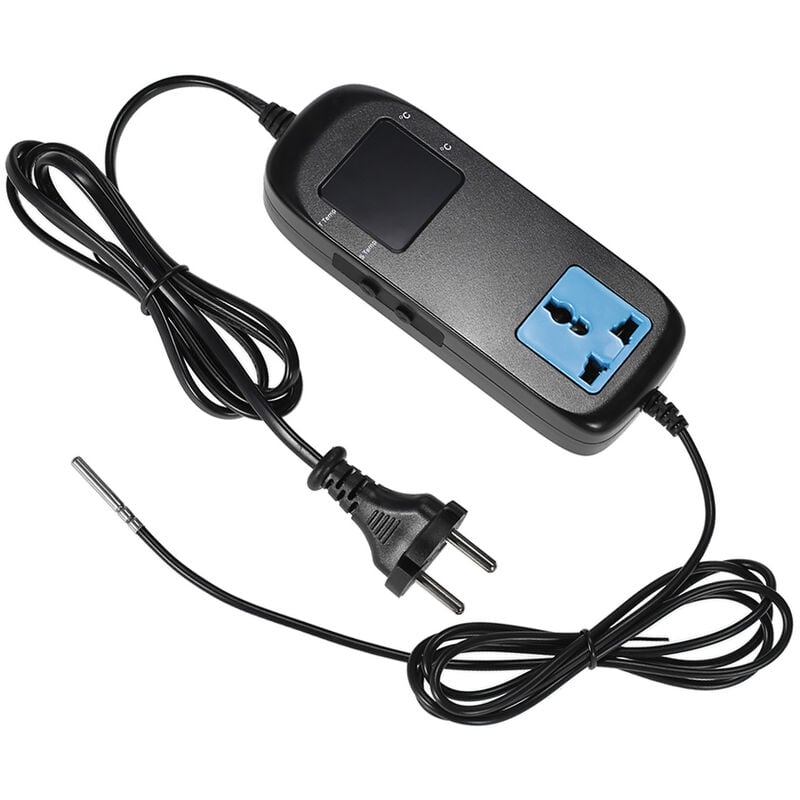 foto del prodotto temperatura digitale del led regolatore 90 250v 10a con presa mh2000 piccolo ue