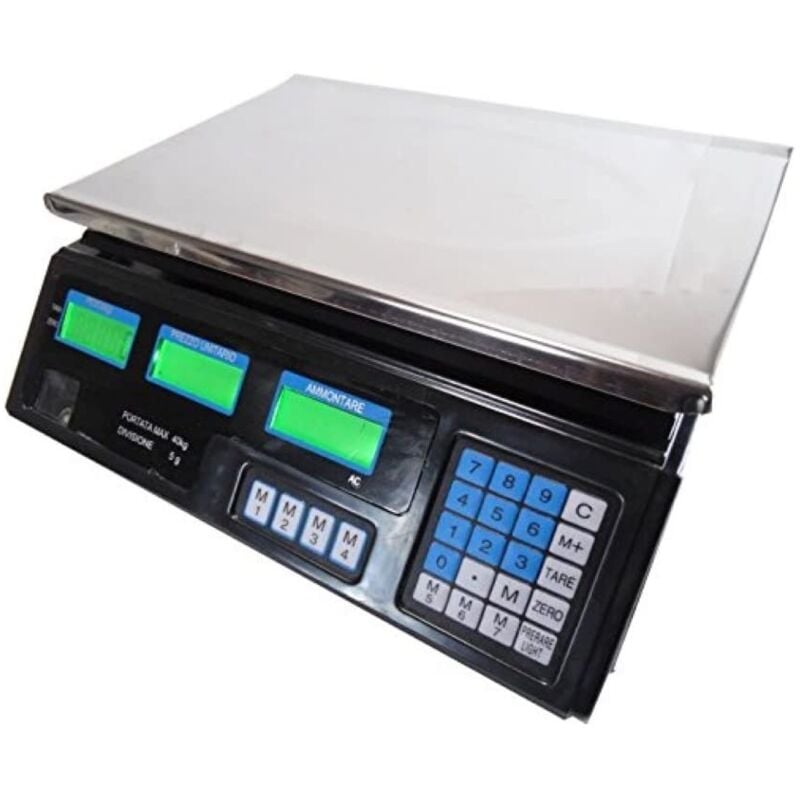 foto del prodotto tempo di saldi bilancia elettronica digitale professionale da 5 gr a 40 kg con divisione 5 gr