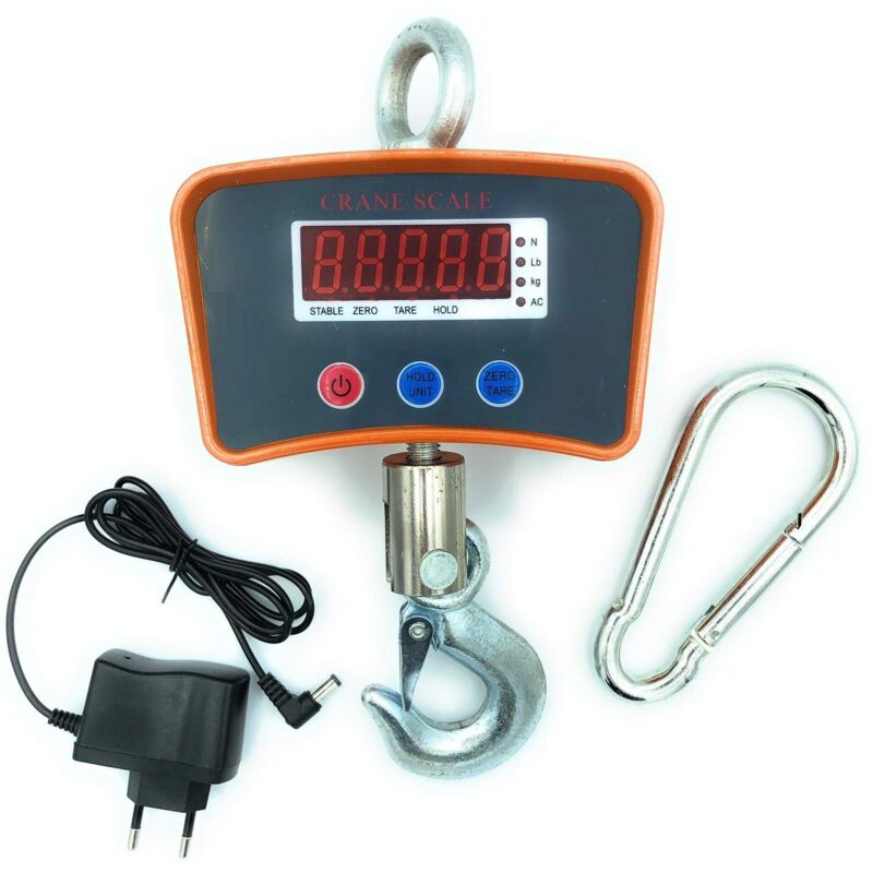 foto del prodotto tempo di saldi bilancia professionale digitale industriale con gancio dinamometro molla 1000 kg