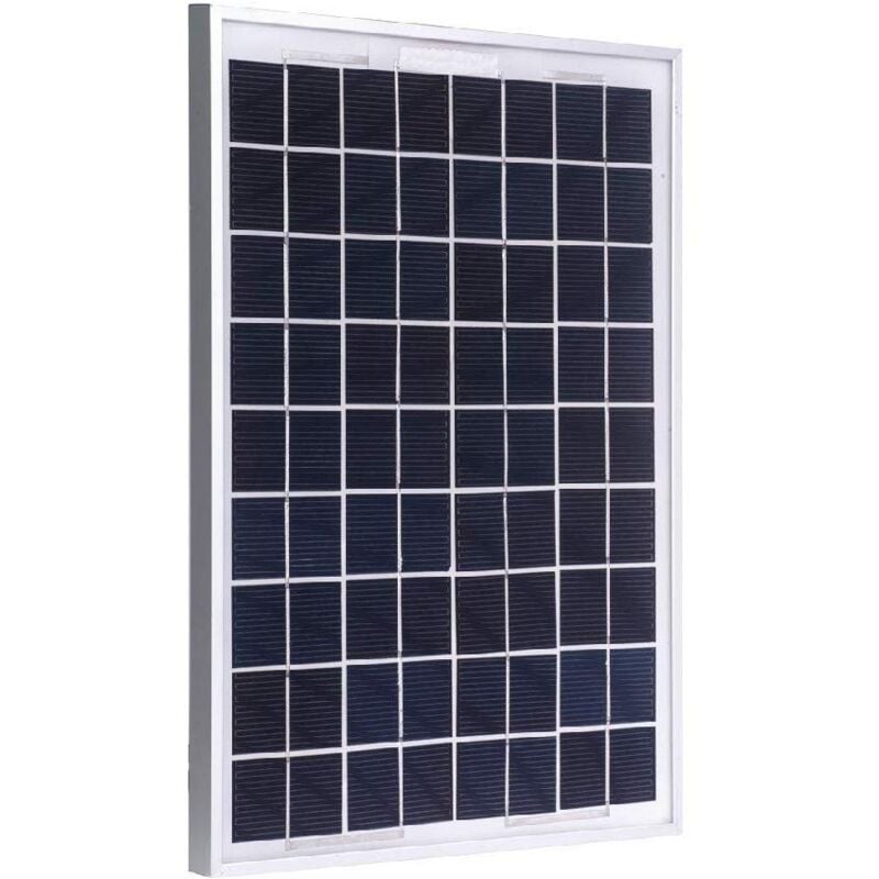 foto del prodotto tempo di saldi pannello solare fotovoltaico monocristallino da 10w con pinze a morsa