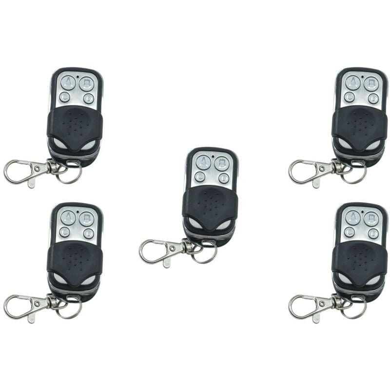 foto del prodotto tempo di saldi set di 5 telecomandi universali a codice fisso compatibili solo con frequenza 433,92 mhz per cancelli automatici, l imballo pu 