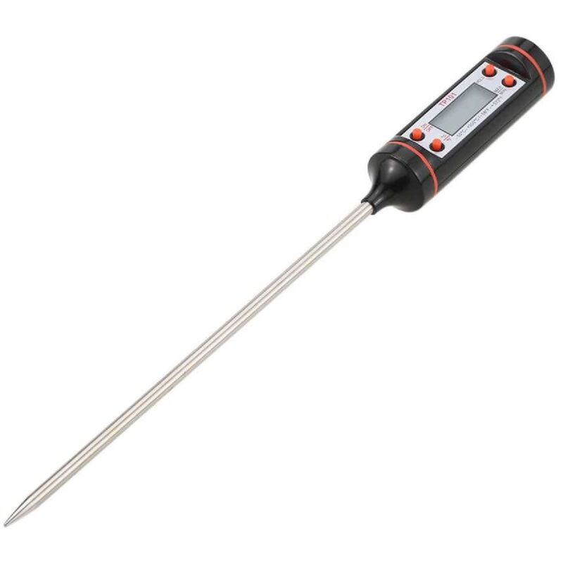 foto del prodotto tempo di saldi termometro digitale da cucina misuratore con asta e lcd cibi bevande 50 300 c, 30 x 250 x 290 mm