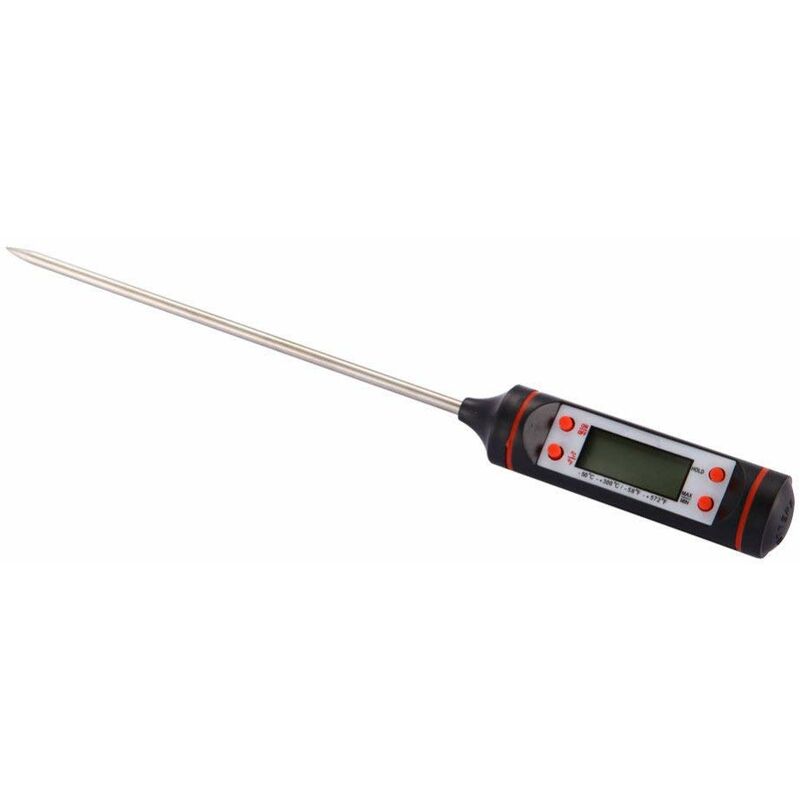 foto del prodotto tempo di saldi termometro digitale da cucina misuratore con asta e lcd cibi bevande 50 300 c