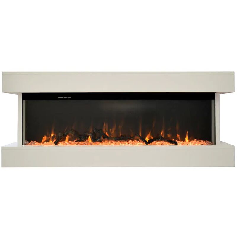 foto del prodotto tempo style camino elettrico alaro bianco