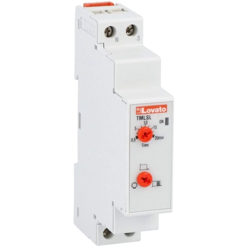 foto del prodotto temporizzatore lovato luce scala 1 modulo 220 240v tmlsl