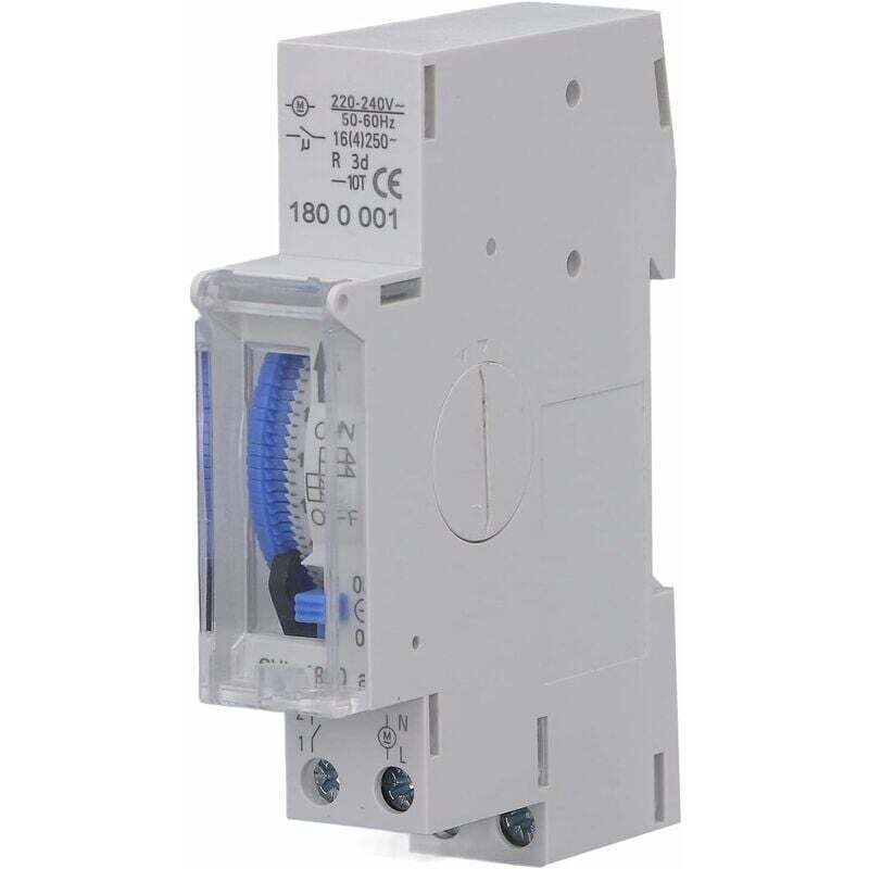 foto del prodotto temporizzatore meccanico, ac 220 240v 24 ore 15 minuti 96 segmenti temporizzatore analogico temporizzatore su guida superiore per lampade,