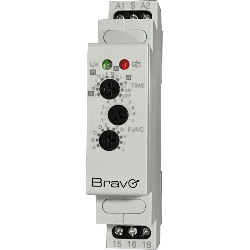 foto del prodotto temporizzatore multifunzione per quadro elettrico din bravo mod. 93003221