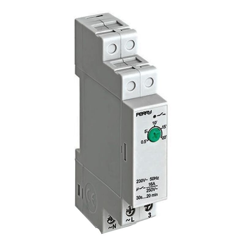 foto del prodotto temporizzatore perry luce scale attacco din 1it1062