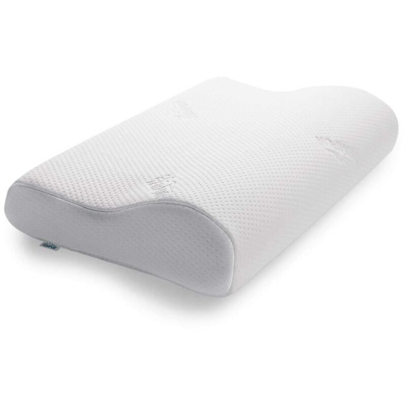 foto del prodotto tempur original cuscino cervicale basso, cuscino ergonomico di sostegno al collo per chi dorme sul fianco e sulla schiena, sensazione rigido, l 50