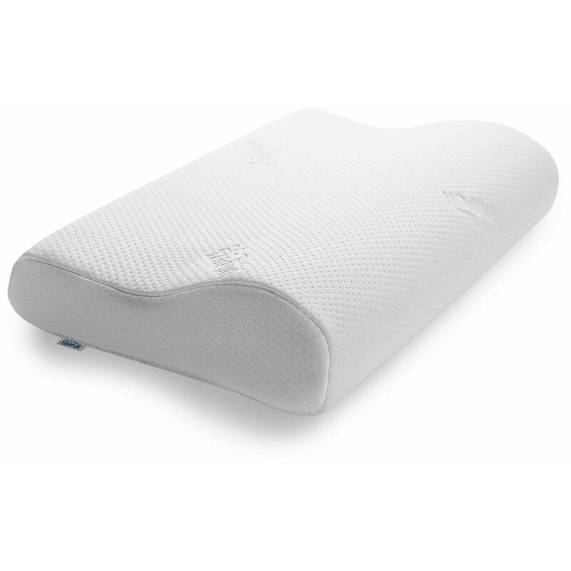 foto del prodotto tempur original cuscino cervicale basso, cuscino ergonomico di sostegno al collo per chi dorme sul fianco e sulla schiena, sensazione rigido, s 50