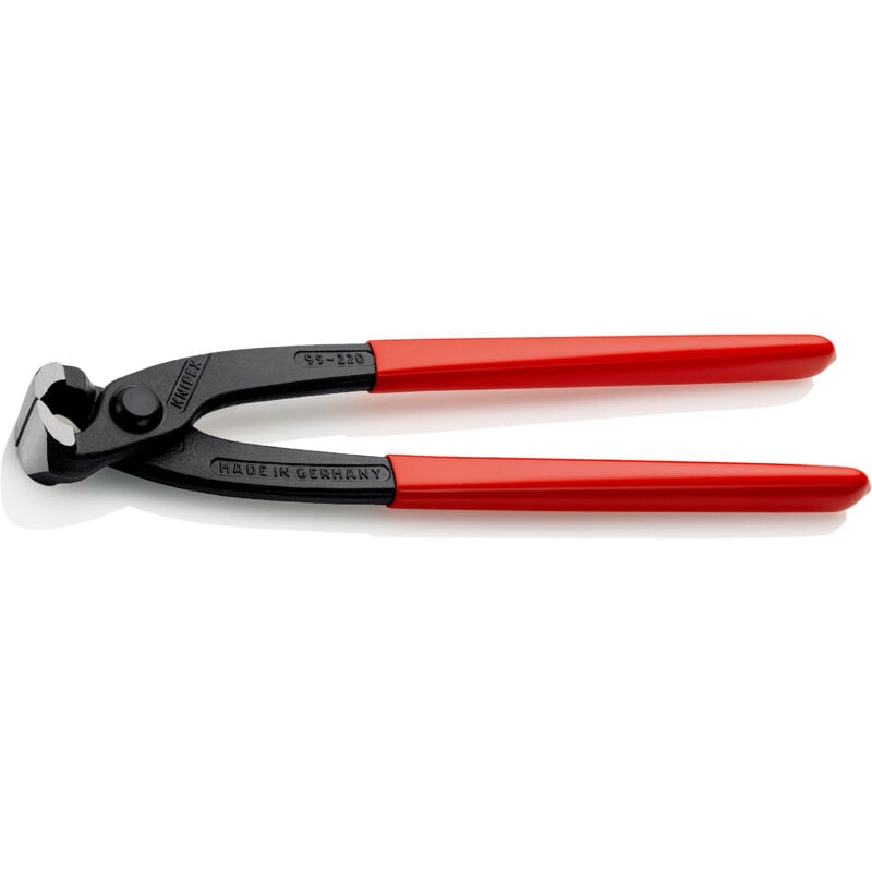 foto del prodotto tenaglia pinza per ferraioli e cementisti bonderizzata nera, rivestiti in resina sintetica 220 mm 99 01 220 ean knipex