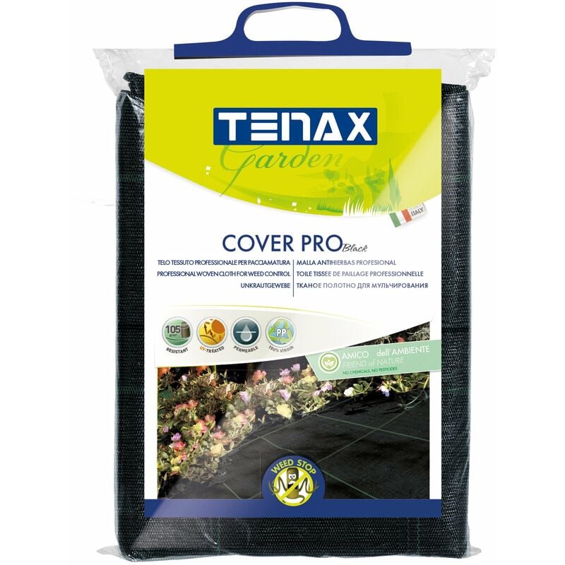 foto del prodotto tenax cover pro telo professionale per la pacciamatura disponibili in 2 colori nero