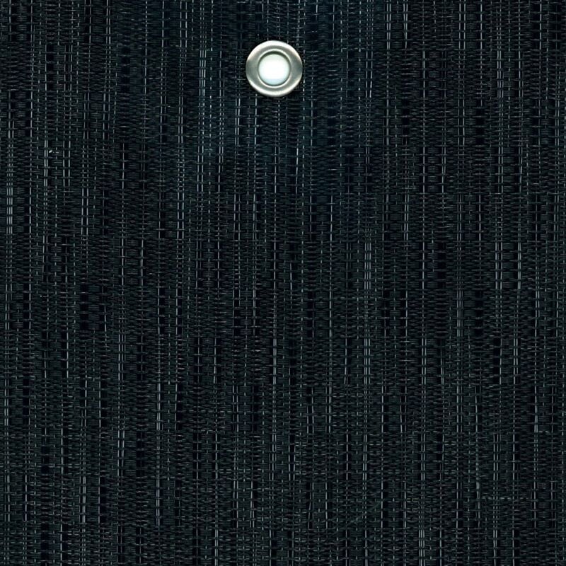 foto del prodotto tenax rete tessuta decorativa frangivista in pvc e poliestere, texstyle all black, nero con fili argento metallizzati, 1,00x5 m
