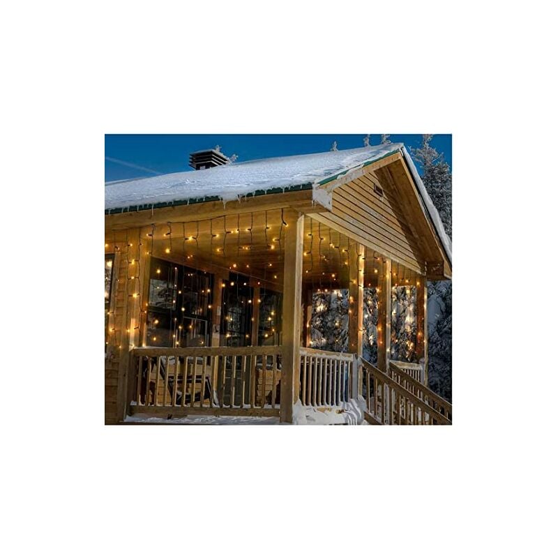 foto del prodotto tenda 189 led flash white warm 2x0,7m
