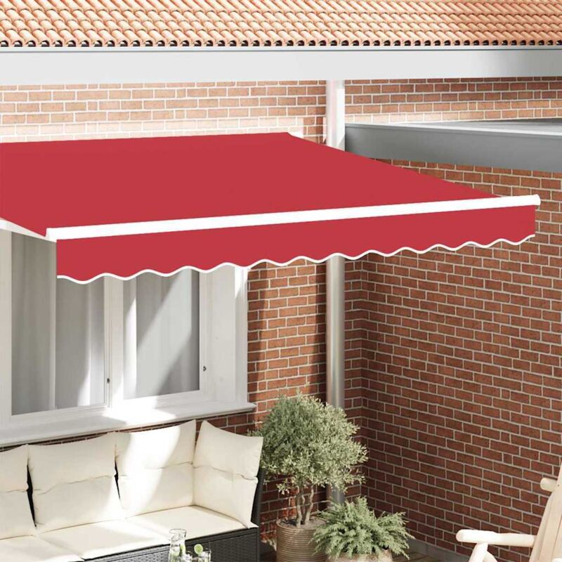 foto del prodotto tenda a braccio rosso 2.8 x 0.2 m tela vidaxl