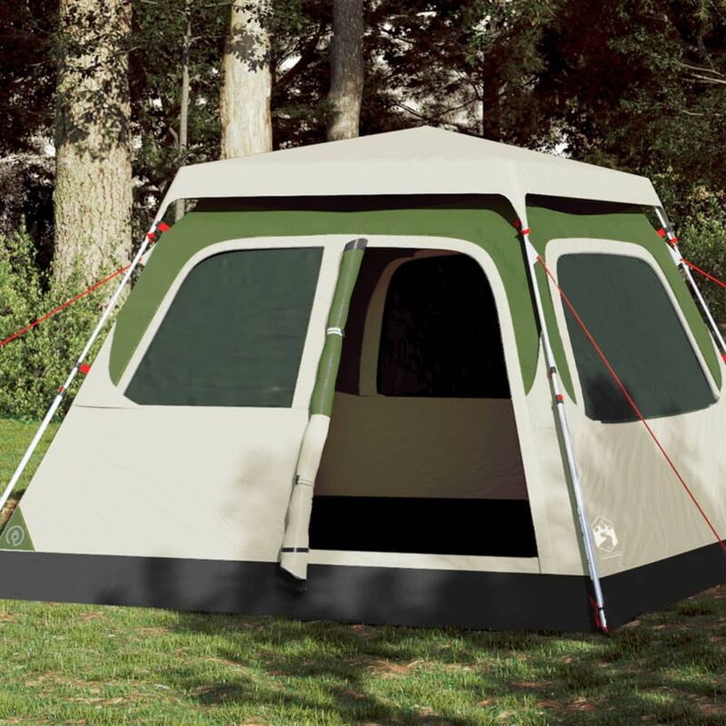 foto del prodotto tenda a cupola da campeggio 4 persone verde a rilascio rapido vidaxl