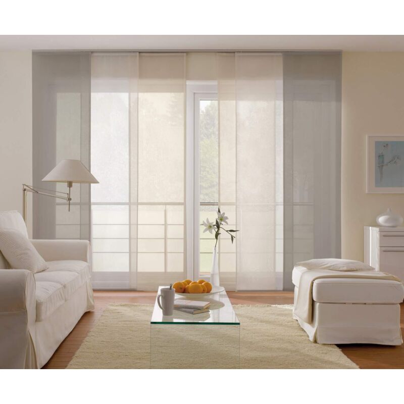 foto del prodotto tenda a pannello basic 1 pannello , scorrevole, opaco, tessuto lavabile, antracite, 60 x 245 cm lxh gardinia