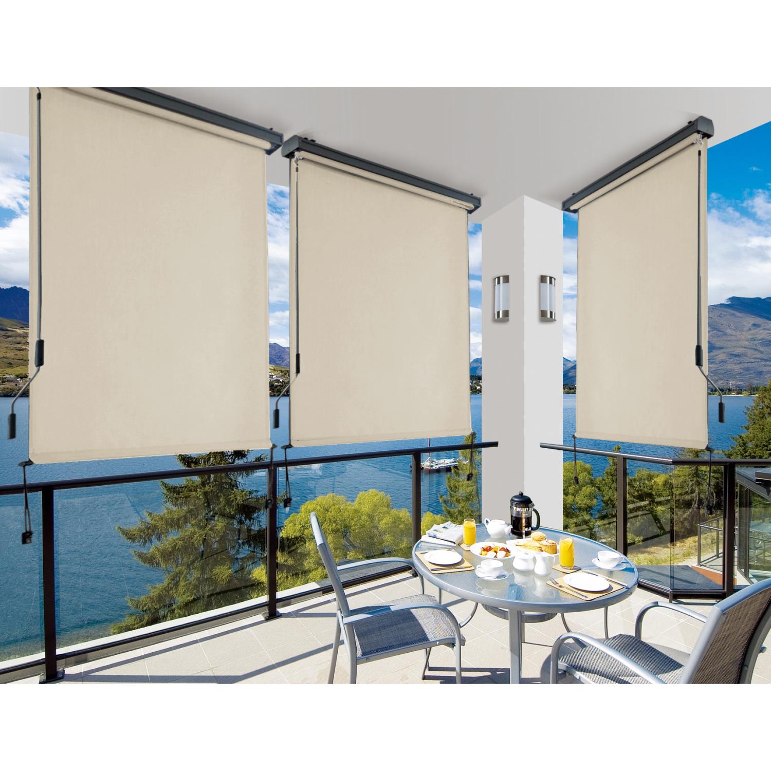 foto del prodotto tenda a rullo alluminio charleston manuale beige cm180x250