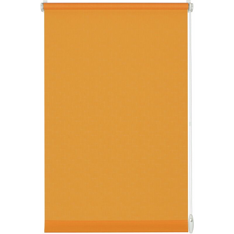foto del prodotto tenda a rullo con morsetto di fissaggio o adesiva, per luce diurna, opaca, kit di montaggio incluso, easyfix tenda a rullo avvolgibile, arancione, 60