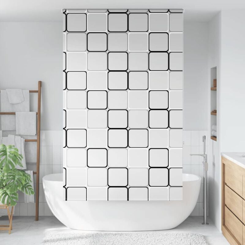 foto del prodotto tenda a rullo doccia 120x240 cm larghezza tessuto 116 cm vidaxl