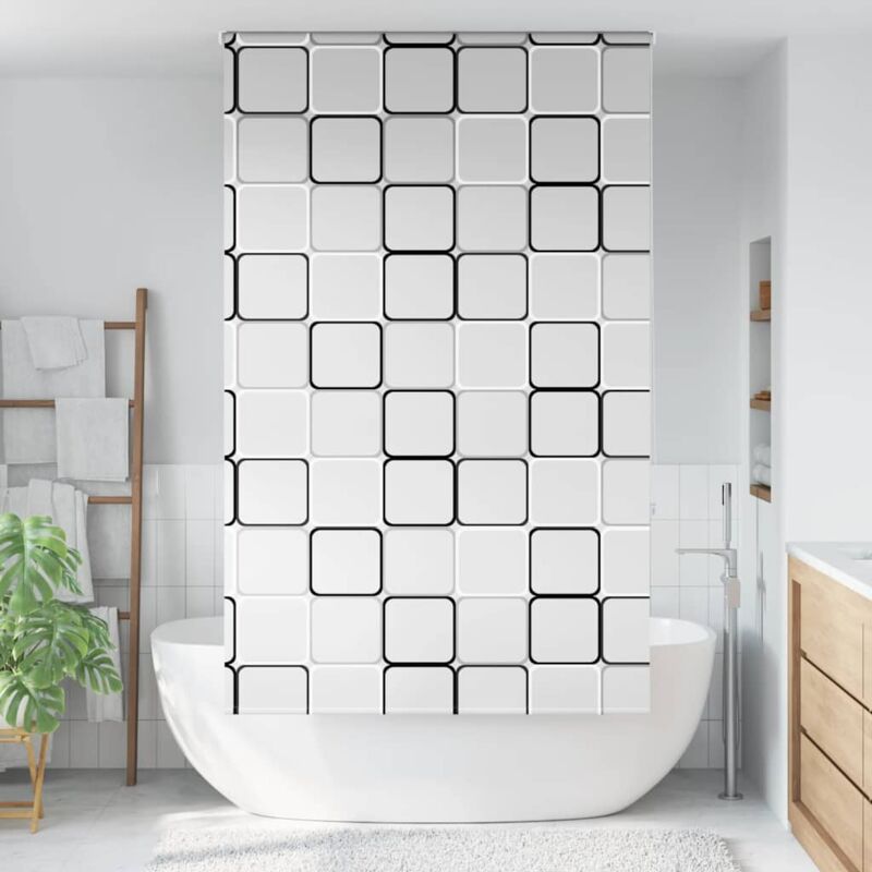 foto del prodotto tenda a rullo doccia 140x240 cm larghezza tessuto 136 cm vidaxl