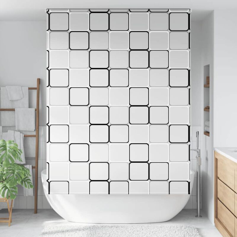 foto del prodotto tenda a rullo doccia 150x240 cm larghezza tessuto 146 cm vidaxl
