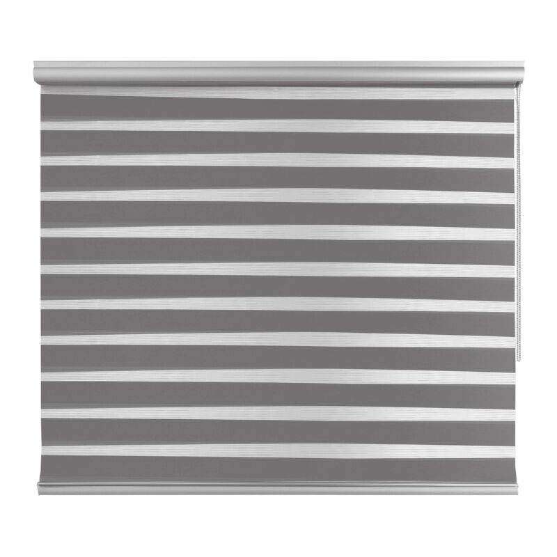 foto del prodotto tenda a rullo doppia platinum argento, 80x250 cm
