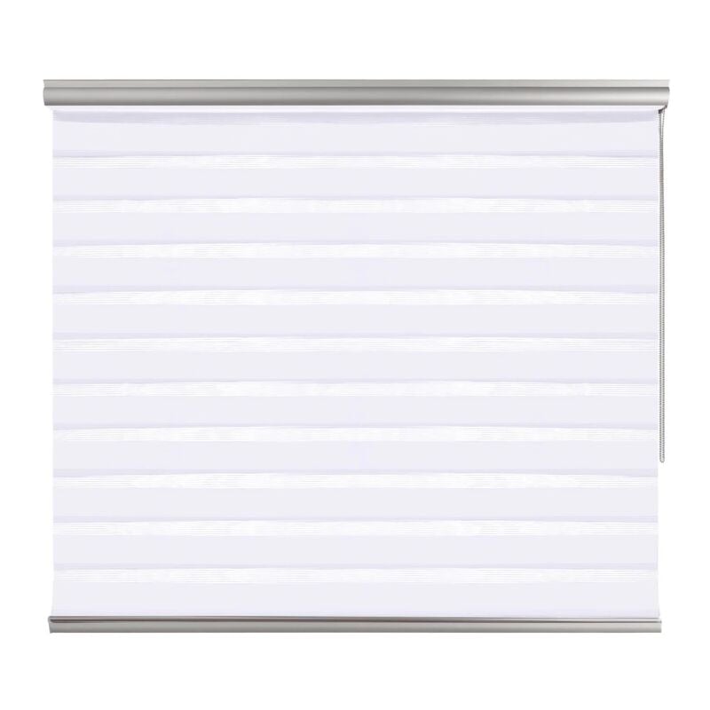 foto del prodotto tenda a rullo doppia platinum bianco, 80x250 cm
