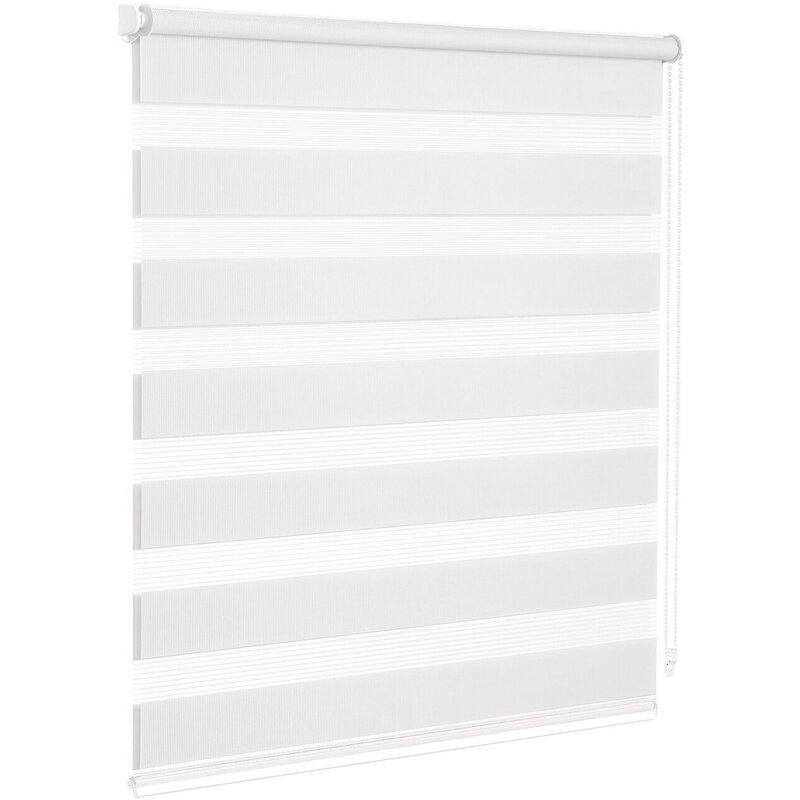 foto del prodotto tenda a rullo finestra porta interno casa ufficio kit montaggio parete telaio no fori bianco 80x180 cm
