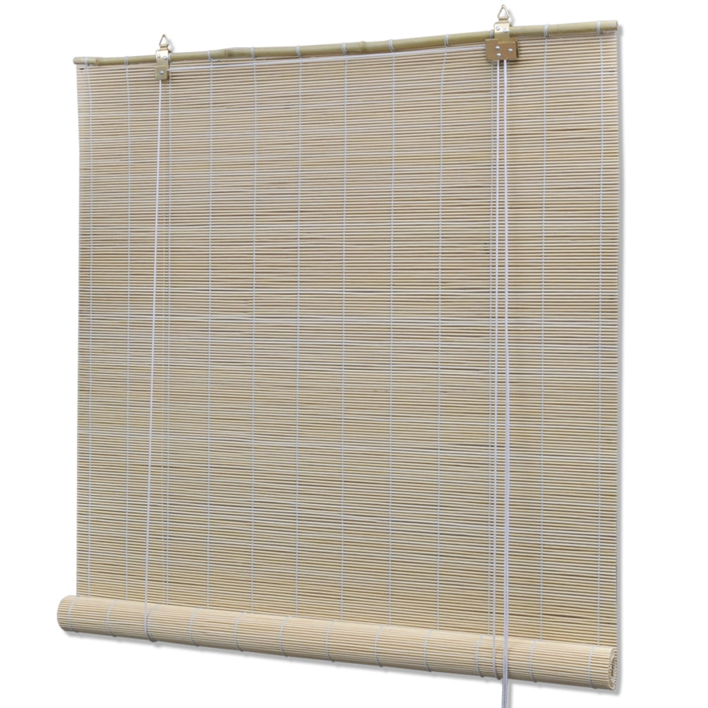 foto del prodotto tenda a rullo in bamb naturale 120 x 160 cm tenda per finestra privacy tapparella 4102141