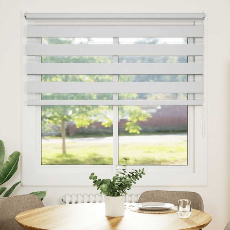 foto del prodotto tenda a rullo oscurante zebra 120x175 cm bianca