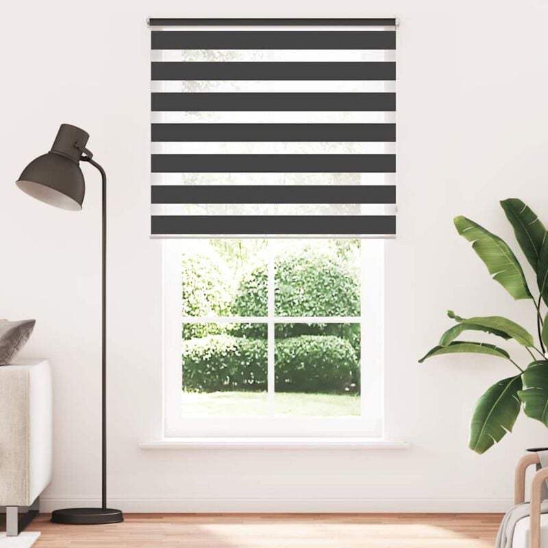 foto del prodotto tenda a rullo oscurante zebra 120x230 cm nero