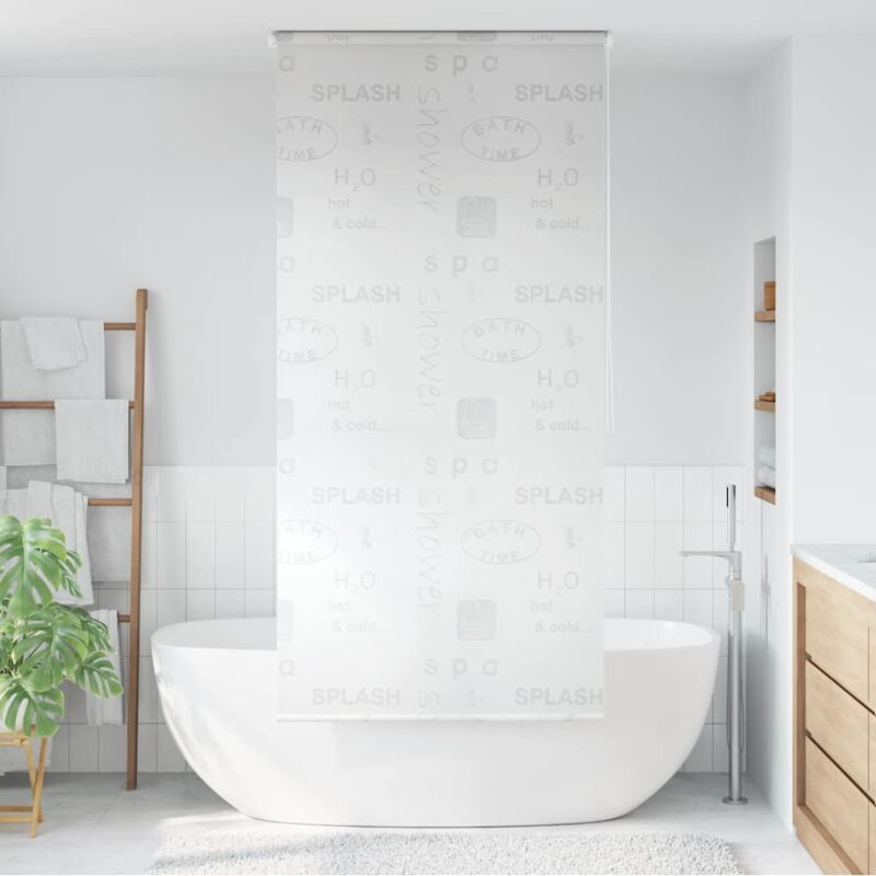 foto del prodotto tenda a rullo per doccia 100x240 cm schizzi vidaxl