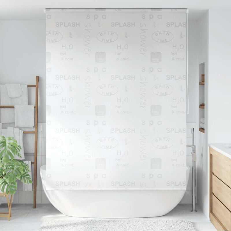foto del prodotto tenda a rullo per doccia 160x240 cm schizzi vidaxl
