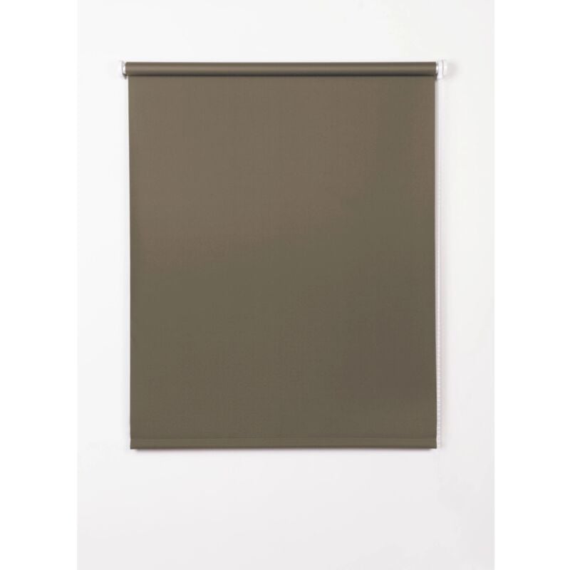 foto del prodotto tenda a rullo roll up oscurante tortora, 140x180 cm