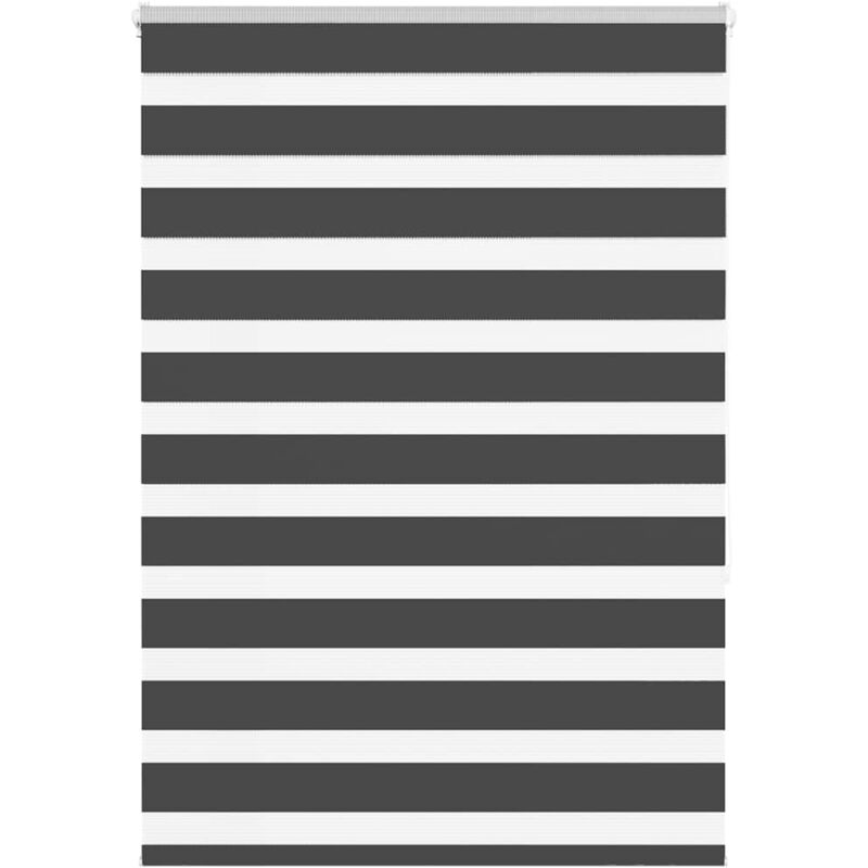 foto del prodotto tenda a rullo zebra nero larghezza tessuto 100,9 cm poliestere vidaxl