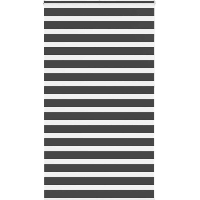 foto del prodotto tenda a rullo zebra nero larghezza tessuto 120,9 cm poliestere vidaxl