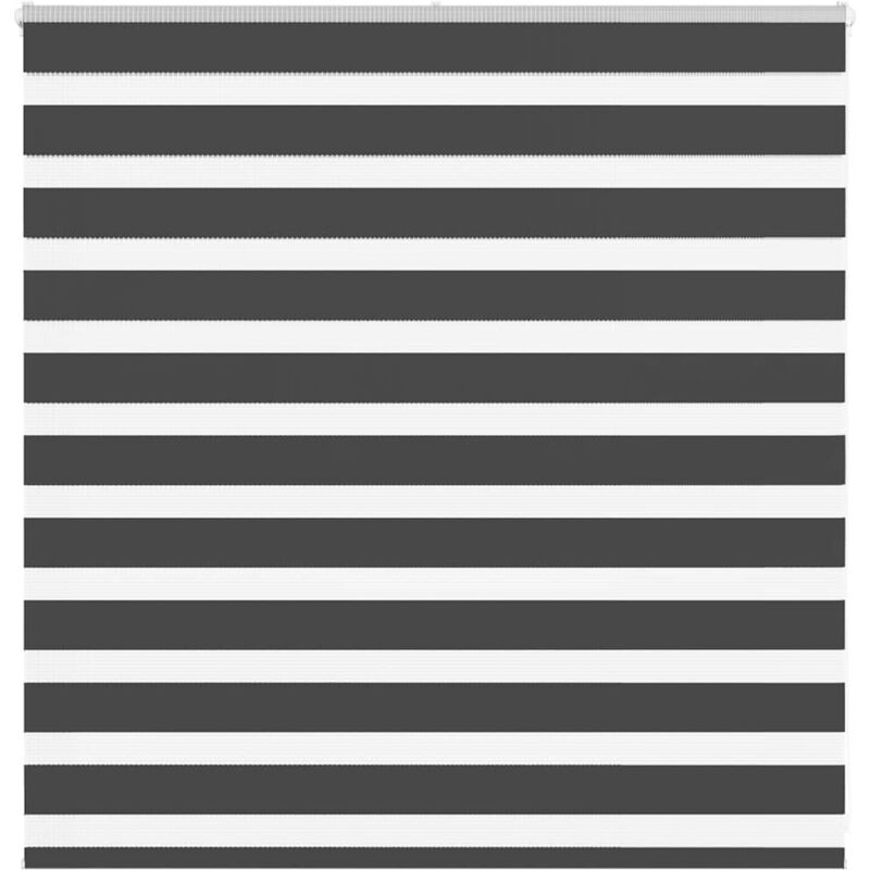 foto del prodotto tenda a rullo zebra nero larghezza tessuto 145,9 cm poliestere vidaxl