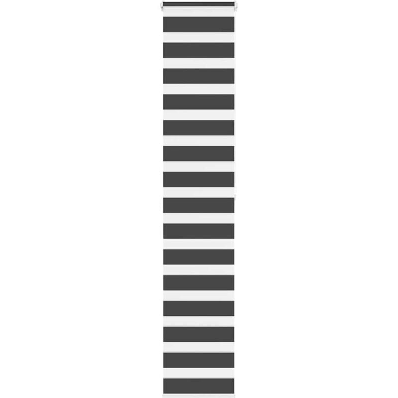 foto del prodotto tenda a rullo zebra nero larghezza tessuto 35,9 cm poliestere - vidaxl